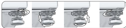 BEKO HITV8736B0HT - Réglage des pieds - 1