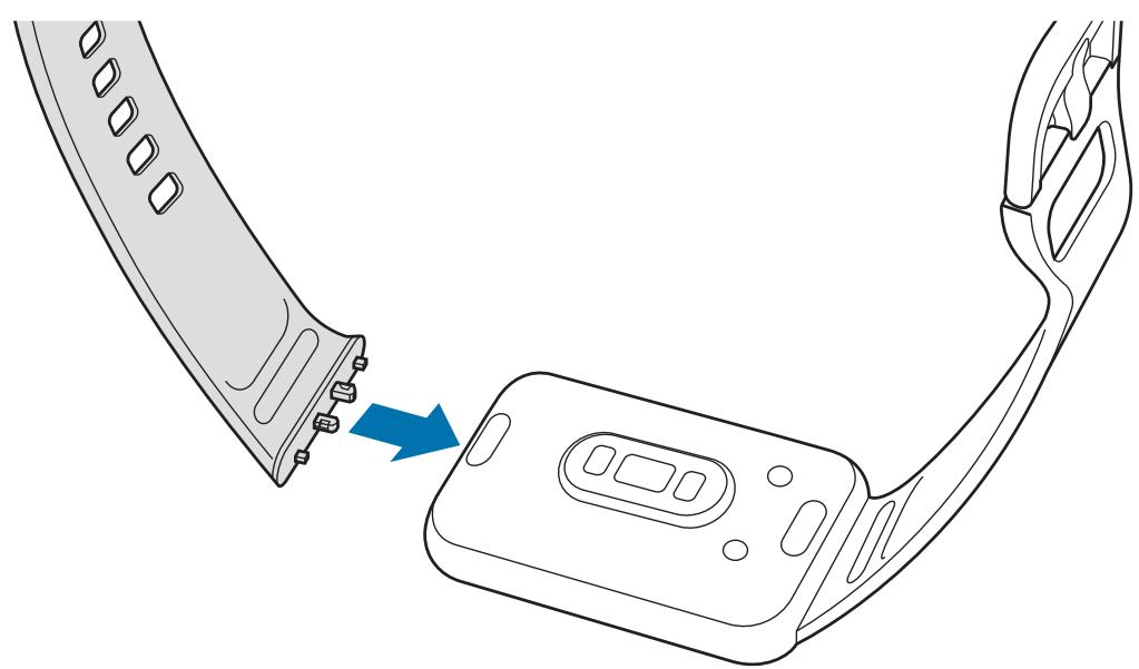 SAMSUNG SMR390NIDAXEF - Attacher et retirer le bracelet - 3