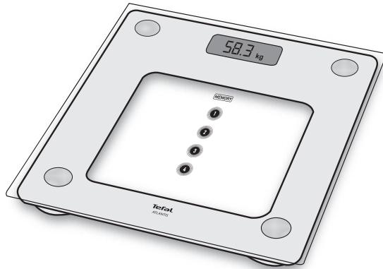 TEFAL PP3020V1 - BATHROOM SCALE   WITH MEMO   Pèse-personne   à mémoires - 1