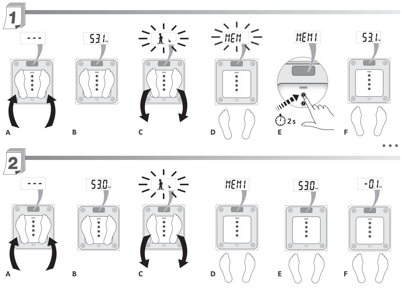 TEFAL PP3020V1 - BATHROOM SCALE   WITH MEMO   Pèse-personne   à mémoires - 11