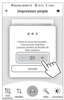 FUJIFILM Instax.SquareLink - Appuyez sur ou balayez l'écran vers le haut. - 3