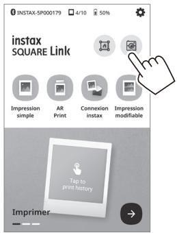 FUJIFILM Instax.SquareLink - Entrez dans le mode INSTAX Camera. - 1