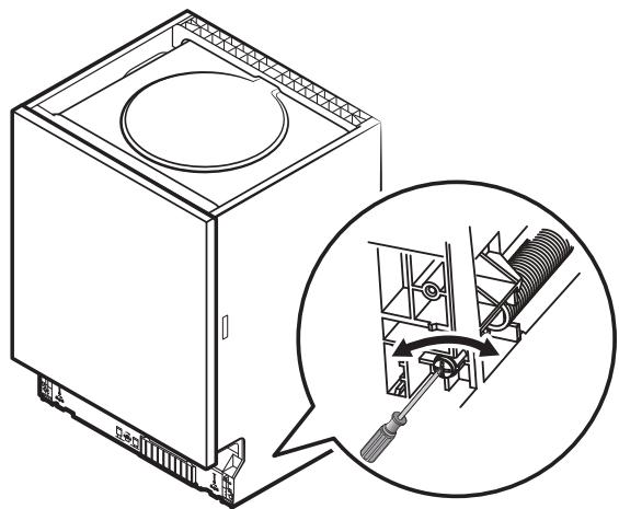 AMICA ADP1002S - Étape 3 : Réglage de la tension des ressorts de la porte - 1