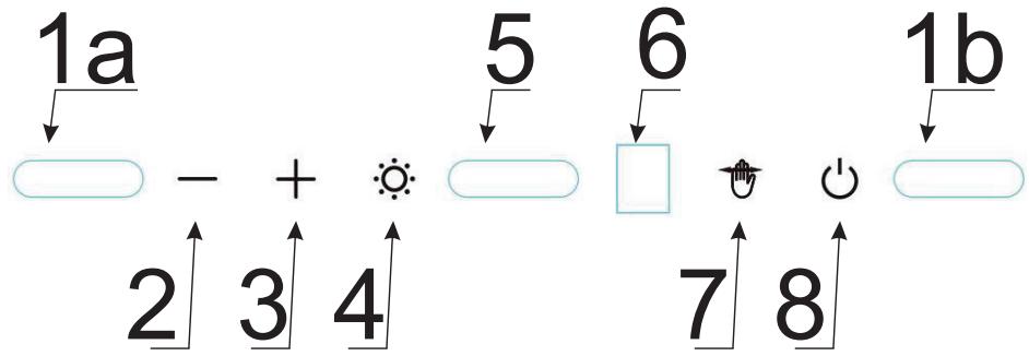 AMICA AHIGN6600A++ - Commande de la hotte - 1