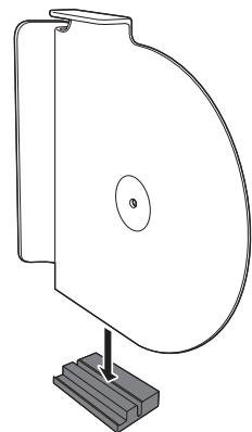 DENON DP400BKEM - Utilisation du couvercle anti-poussière comme support de disque - 1