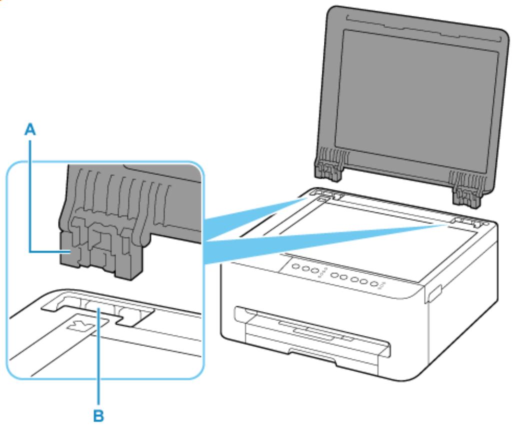 CANON TS4150IWH - Fixation du capot du scanner : - 1