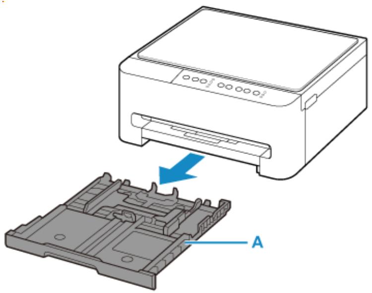CANON TS4150IWH - Retirez la cassette (A) de l'imprimante. - 1