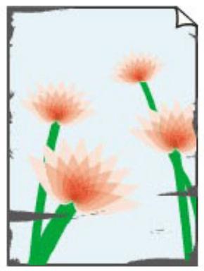 CANON TS4150IWH - La surface imprimée est tachée/rayée/taches d'encre/papier gondolé/le papier est taché lors de l'impression automatique recto versus - 1