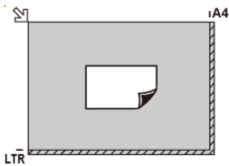 CANON TS4150IWH - Chargement d'un seul original au centre de la vitre d'exposition - 1