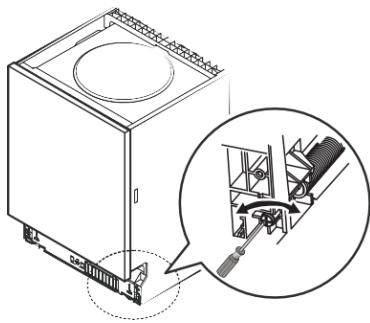 VEDETTE VDP127LSVDP127LW - Étape 3. Réglage de la tension du ressort de porte - 1