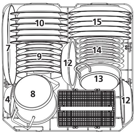 VEDETTE VDP127LSVDP127LW - Panier du bas : - 1