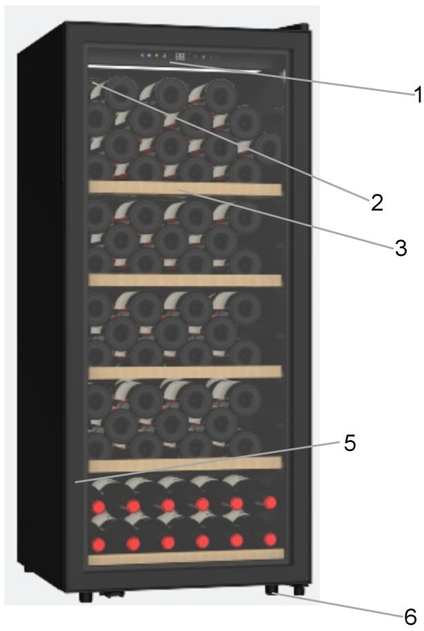 Caviss C259CBEG - Cet apparéil est destiné uniquement au stockage du vin. - 2