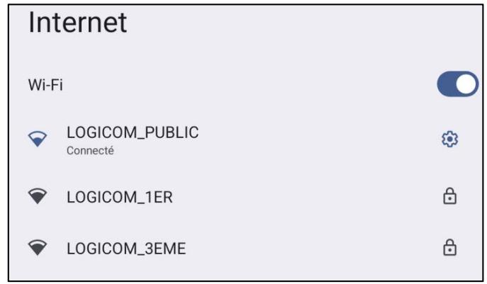 LOGICOM TAB210 - Activer / Désactiver la connexion Wi-Fi - 2