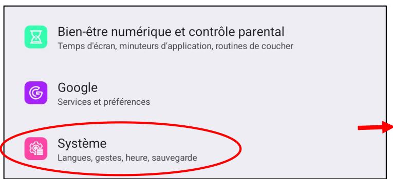 LOGICOM TAB210 - Réinitialisation de la tablette par le menu paramètre : - 1