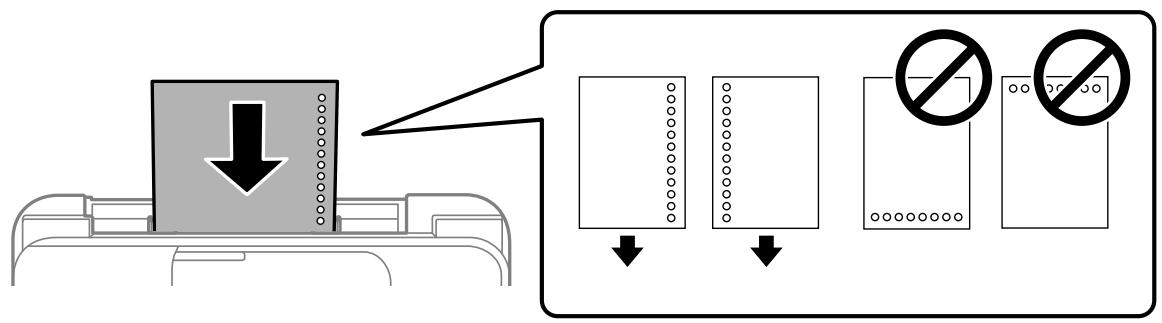 EPSON WF2910WF2930 - Chargement de papier préperforé - 1