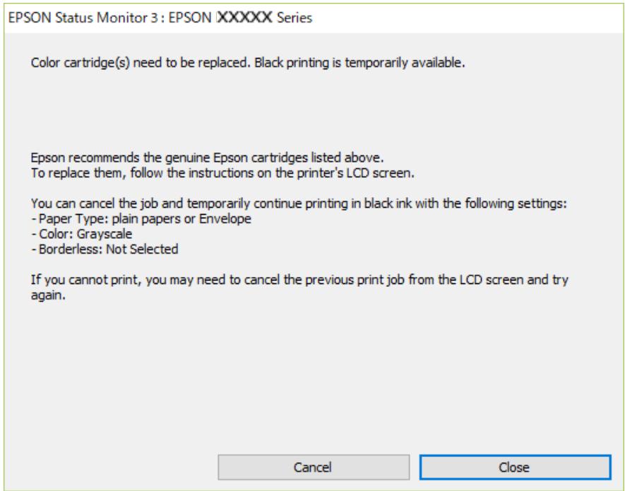 EPSON WF2910WF2930 - Continuer temporairement à imprimer avec de l'encre noire uniquement (Windows) - 2