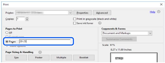 EPSON WF2910WF2930 - Impression de certaines pages uniquement - 1