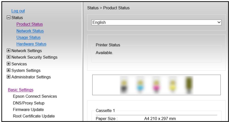 EPSON WF2910WF2930 - Définition d'une adresse IP statique pour l'imprimante - 1