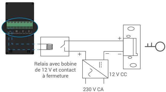 EZVIZ HP7FAMILY - Connexion d'une gâche électrique ou d'une serrure - 3