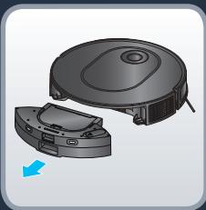 ROWENTA RR8497WH - Utiliser le robot avec la fonction serpillière - 4
