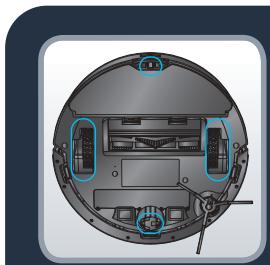 ROWENTA RR8497WH - Une fois par semaine, nettoyez larosse latérale - 1