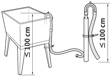 LG F374R92WSTA - Installation du tuyau de vidange avec le support coudé - 2