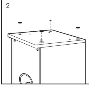 ELIPSON HORUS10 - Fixation du socle sur I'enceinte (HORUS 11F) - 1