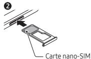 SAMSUNG Galaxy Tab A11+ - Insérer une carte nano-SIM (vendue séparation) - 2