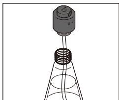 AYA DF 100 SD - Utiliser un adaptateur pour les bouteilles d'eau du commerce - 1