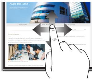 ASUS P440VAKWPC015W - Glissé du doigt - 1