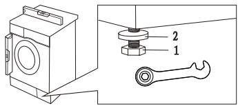 FAGOR FLF1014SLIAW - Positionnement et calage du lave-linge - 4