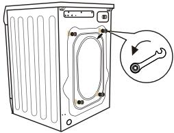 FAGOR FLF1014SLIAW - Elimination des dispositifs de protection de transport - 1