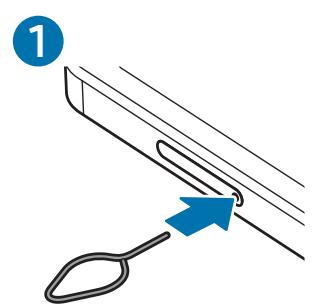 SAMSUNG SMX130NZAEEUB - Inserting the nano-SIM card - 1