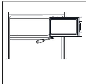BRANDT BST551ESW - Inverser le sens d'ouverture des portes - 4