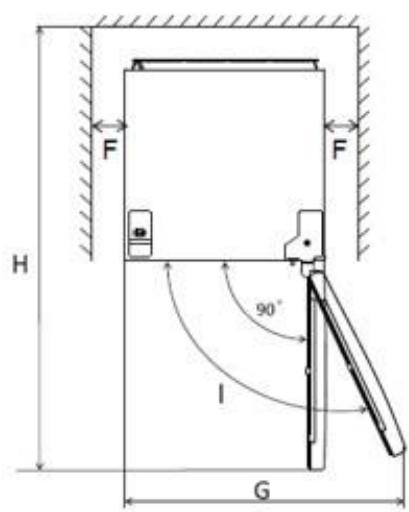 BRANDT BST551ESW - Espace à respecter - 2