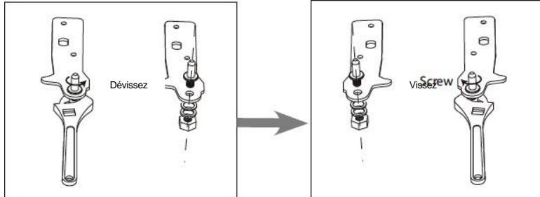 BRANDT BST551ESW - Inverser le sens d'ouverture des portes - 9