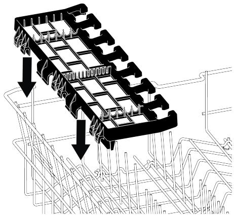 BEKO BDFN26441W - Grille de service multifonction du panier supérieur - 3