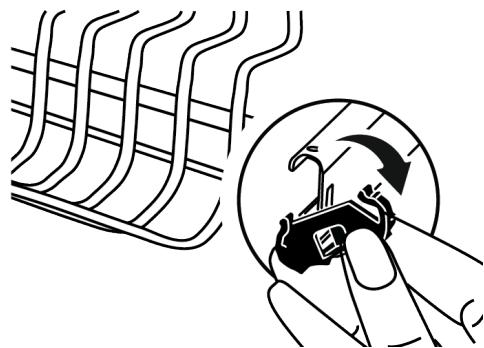 BEKO BDFN26441W - Réglage de la hauteur du panier supérieur - 1