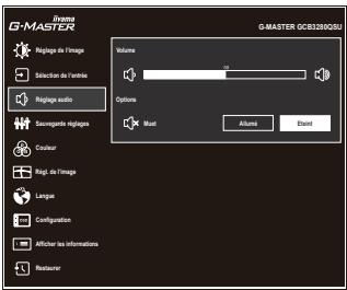 IIYAMA GCB3280QSU - Réglage audio Audio Adjust - 1