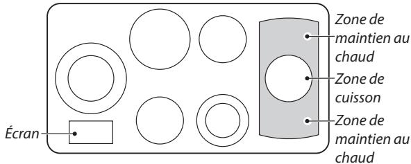 FALCON ESDL100DFPMNT - Vue d'ensemble de la zone de chauffe et de la zone de cuisson - 2