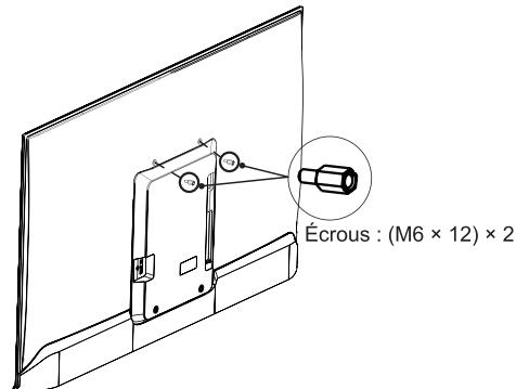 HISENSE 43E77Q - Installation du support de fixation murale - 1