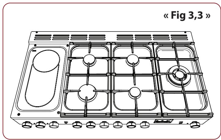 FALCON ESDL100DFPGBL - Zone de cuisson - 3