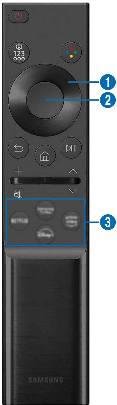 SAMSUNG TQ65S95D - À propos de Télécommande (Série DU6/DU7/BED) (sauf pour le modulo DU77**) - 1