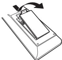 DENON RCDN12DABWTE2 - Insertion des piles - 1