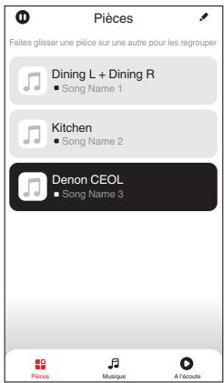 DENON RCDN12DABWTE2 - ■ Sélectionner une piece/un dispositif - 2