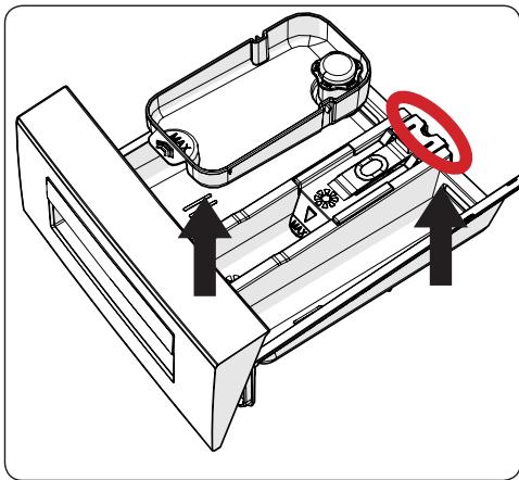 SHARP ESNFL914AWNA - !Ne pas laver le tiroir a produits lessiviels dans le lave-vaisse. - 1
