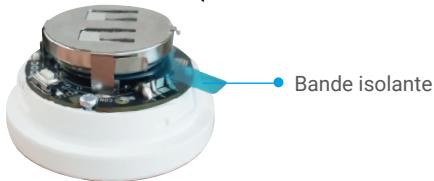 EZVIZ T1C - Retrait de la bande isolante - 1