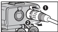 PANASONIC DMWXLR1E - ■ Retrait du câble du microphone - 1