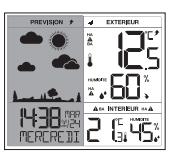 LA CROSSE TECHNOLOGY WS6822 - Détail de l'écran LCD - 1