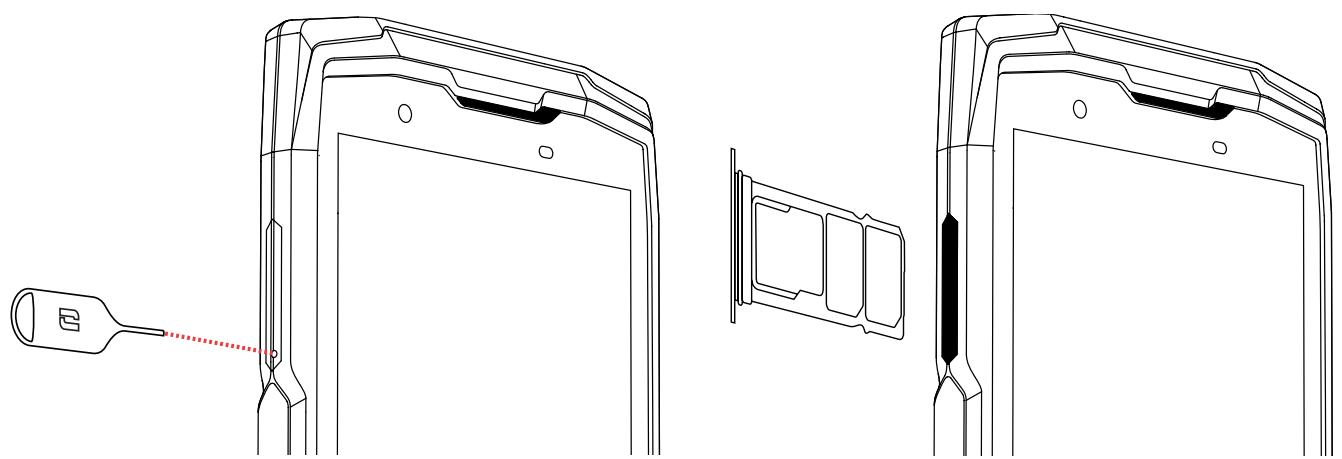 CROSSCALL COREX5 - Installation de la carte nano SIM/micro SD - 1